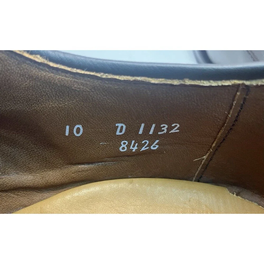 Allen Edmonds Burton Men’s Oxford Dress Shoes Brown Leather Sz 10 D EUC